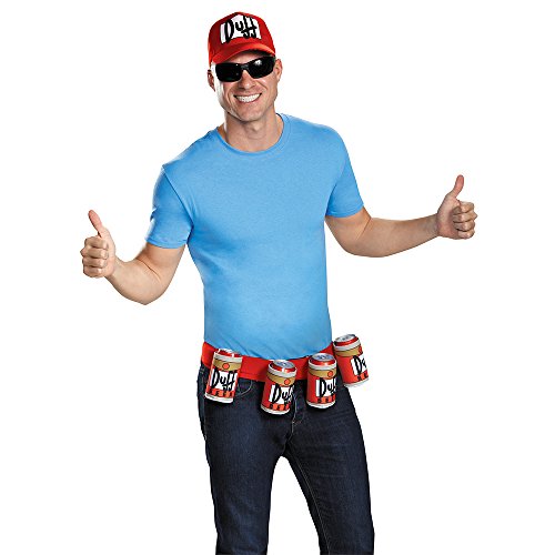Disguise Men's Duffman Costume Kit, Multi, One Size