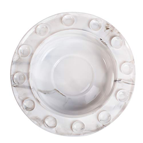 B.N.D TOP Overflow Drain Cover Silicone White & Gray Marble Design Bathtub Overflow Stopper-Premium Quality for Deep Bath Home spa Accessories
