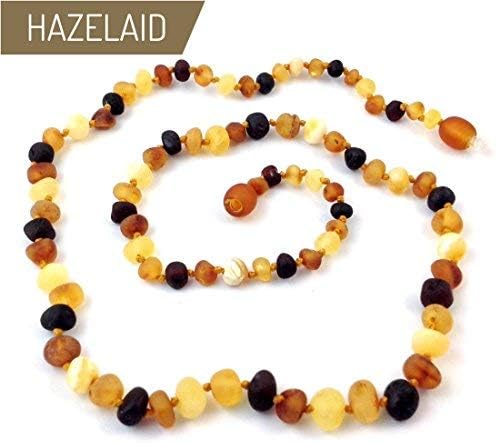 Hazelaid (TM) 22" Baltic Amber Multicolored Semi-Polish Necklace - Twist Clasp