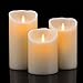 Hausware Flameless Candles Battery Operated Pillar Real Wax Flickering Moving Wick Electric LED Candle Sets 4