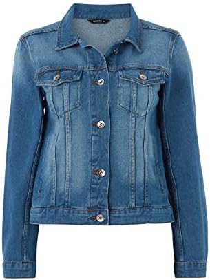 roman white denim jacket