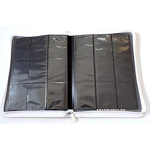 docsmagic.de Premium Pro-Player 9-Pocket Zip-Album White - 360 Card Binder - MTG - PKM - YGO
