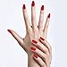 Angel Beauty - Premium Nail Wraps - Bling Ruby Red, Real Nail Polish, Salon Effect, Instant Manicure, Zero Dry Time, No Heat Lamp Needed,Includes 20 Nail Wraps with Different Sizes for Fingers or Toes