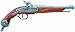 Denix 1825 Italian Percussion Pistol, Grey - Non-Firing Replica