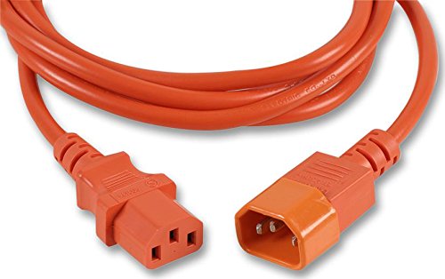 Pro Elec PE01118 IEC Extension Lead, 2 m, Orange