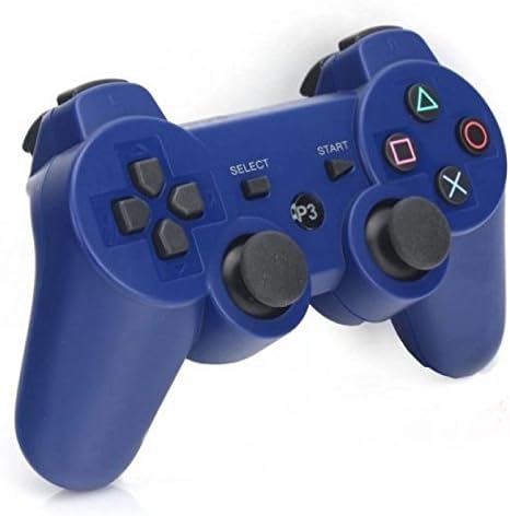 PS 3 Controller Bluetooth Dual Vibration Wireless PS3 Remote Controllers For Use With Playstation 3 (BLUE)