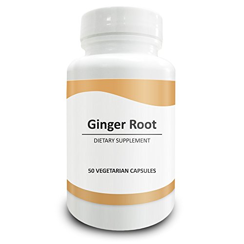 Pure Science Ginger Root Capsules 700mg - Ginger Root Extract Standardized to 5% Gingerols - Ginger Root Supplement Relieves Nausea and Soothes Digestive Tract - 50 Vegetarian Capsules