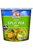Dr. McDougall's Right Foods Vegan Split Pea Soup, 2.5 Ounce Cups (Pack of 6) Gluten-Free, Non-GMO, No Added Oil, Paper Cups From Certified Sustainably-Managed Forests