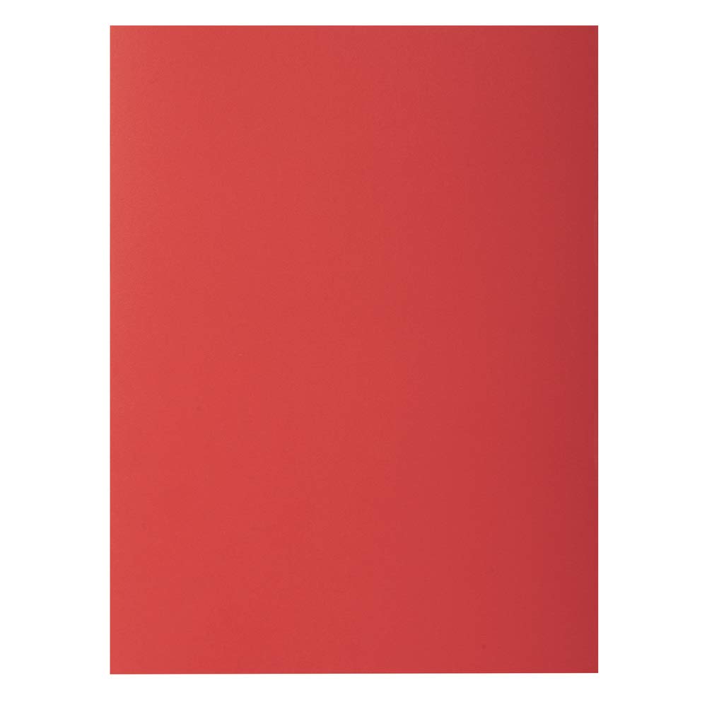 Exacompta Rocks Square Cut Folders, 22 x 31 cm, 80 g - Red (Pack of 30)