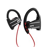 AYL Bluetooth Headphones, Wireless Sports Earphones with Mic IPX5 Water Resistant HD Stereo Sound Sweatproof Earbuds for Running Gym Workouts 8 Hour Battery Noise Cancelling Headsets