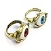 2014 Susenstore 2pcs Punk Rock Fashion Jewelry Vintage Retro Exaggerated Blue Coffee Eye Ring