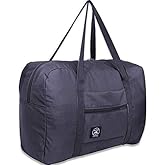 Unova Travel Duffel Bag Light Foldable Nylon Water Resistant Gym Bag Tote Hook onto Luggage