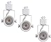Cloudy Bay 8W Dimmable LED Track Light Head,CRI90+ 3000K Warm White,Adjustable Tilt Angle Track Lighting Fixture 120V 40° Angle for Accent Retail,White Finish,Halo Type- 3 Pack