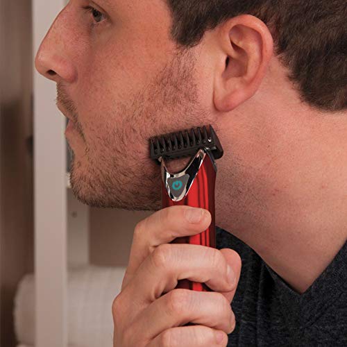 wahl stainless steel lithium ion  beard and nose trimmer for men