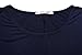 JollieLovin Women's Plus Size Tops Summer Tunic Short Sleeve Loose Fit T-Shirt to Wear with Leggings(Navy Blue,3X)