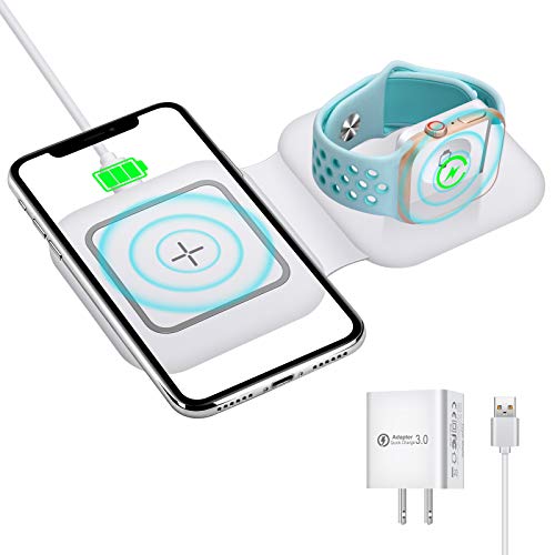 ایگرد | قیمت و خرید Magnetic Wireless Charger, Fatiya 2 in 1 Wireless  Charging Station for iPhone 12 Series AirPods Apple Watch, 15W Fast  Wireless Charging Pad Compatible with Samsung LG and Google (White)
