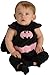 DC Comics Deluxe Pink and Black Batgirl Bib and Cape Costume