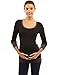 PattyBoutik Mama Trim Scoop Neck Maternity Tunic Top (Black with Gray S)