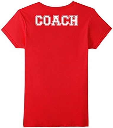 Womens COACH On Back T Shirt Medium Red