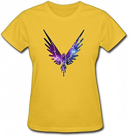 LCMFNF Logan Bird Bright Tshirt Printed Cotton T-Shirts Tops Logo Best Quality Womens Tee Gold