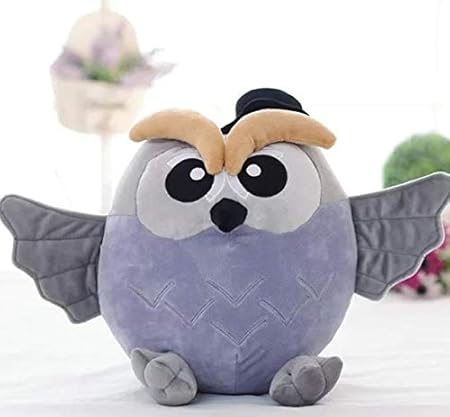 Amazon Mangmoc ウルトラナイトフクロウぬいぐるみおもちゃ 柔らかいぬいぐるみ アニメのぬいぐるみ ぬいぐるみ フクロウは子供に必須のアイテム インスピレーショナルギフト お気に入りのスーパーヒーローの夢 25cm グレイ ぬいぐるみ おもちゃ