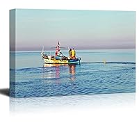 Canvas Wall Art Fisherman Canvas Prints Home Artwork Decoration for Living Room,Bedroom - 12x18 inches