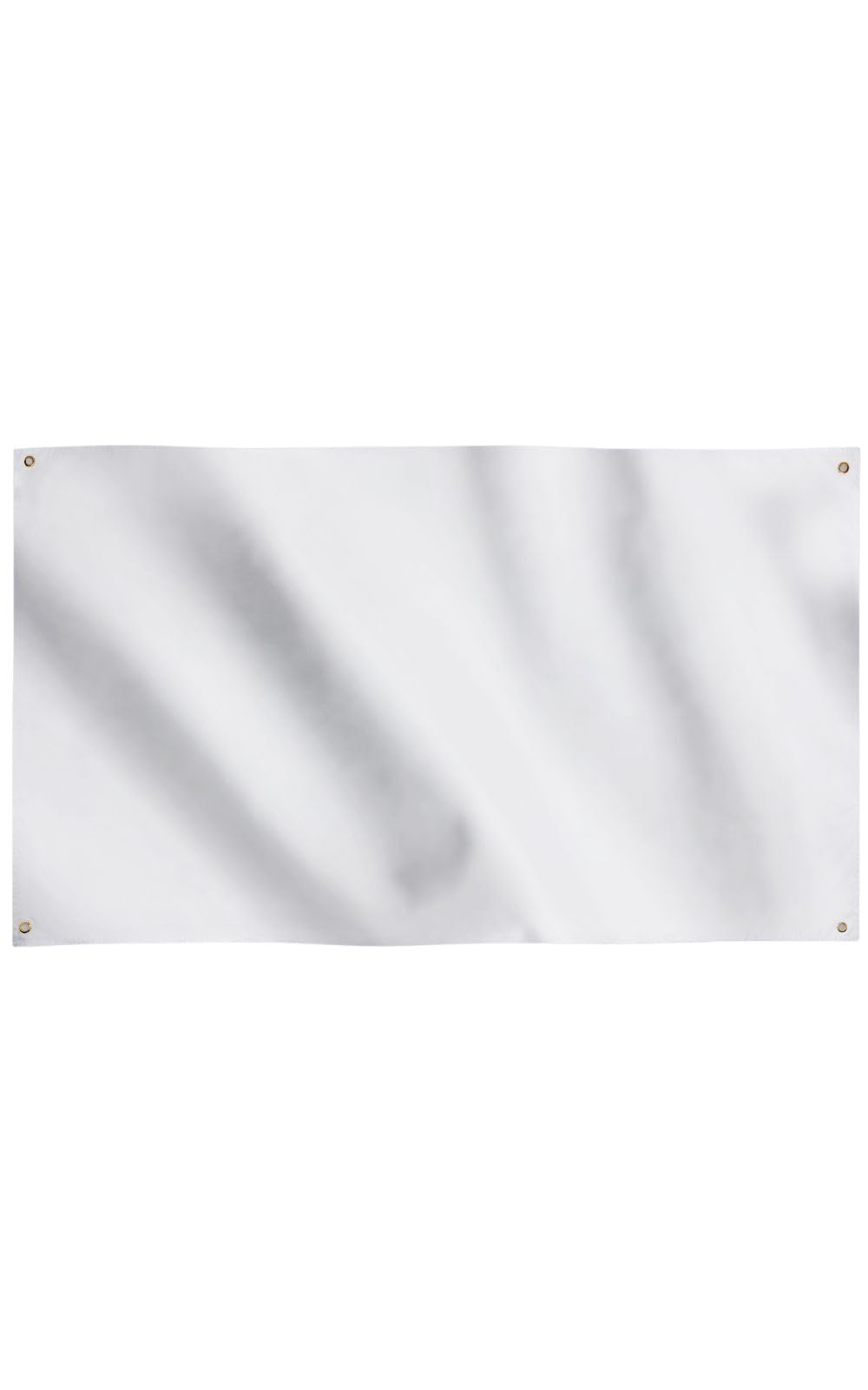 Runesol White Flag, 3ft x 5ft, White Background, 4 Grommets, Weatherproof, UV Resistant, Vibrant Colours, Collectible — image 1