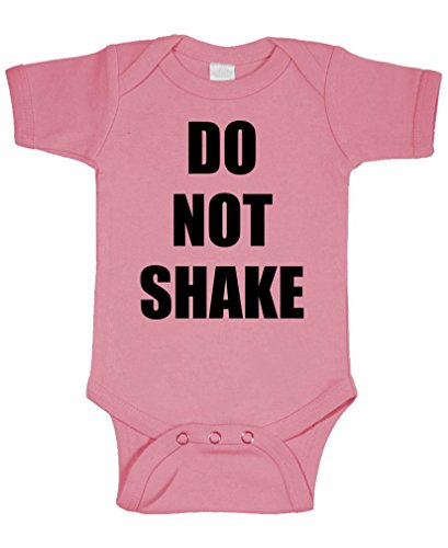 DO NOT Shake - Offensive Joke Parents - Cotton Infant Bodysuit, 6m, Pink