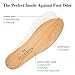 Zederna Cedar Wood Shoe Insoles 1 Pair, Cedar/RedUS M 6/ W 7.5/ EU 38