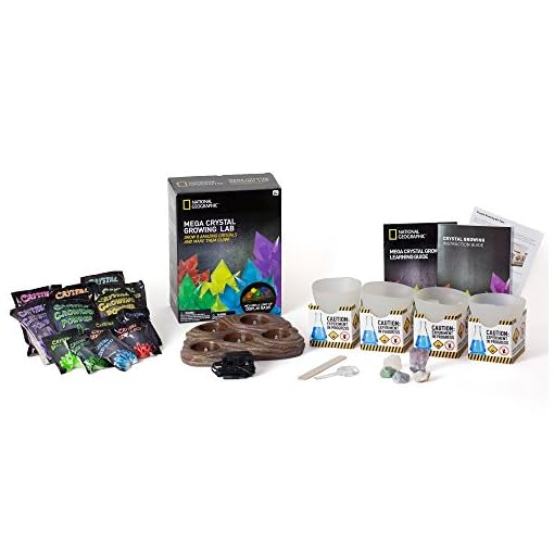 Mega Crystal Growing Lab - 8 Colors to Grow with Night Light Display Stand! - Image 3