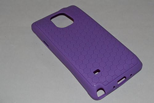 Silicone TPU Extended Battery Case Cover Galaxy Note 4 lV N9100 N910V N910T N910P N910A N910R4 (Purple)