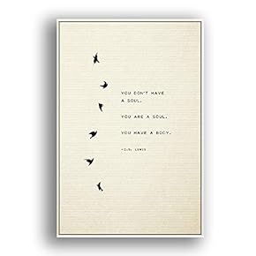 Framed Canvas Wall Art for Living Room, Bedroom Beautiful Quotes Canvas Prints for Modern Home Decoration Ready to Hang - 16"x24" inches