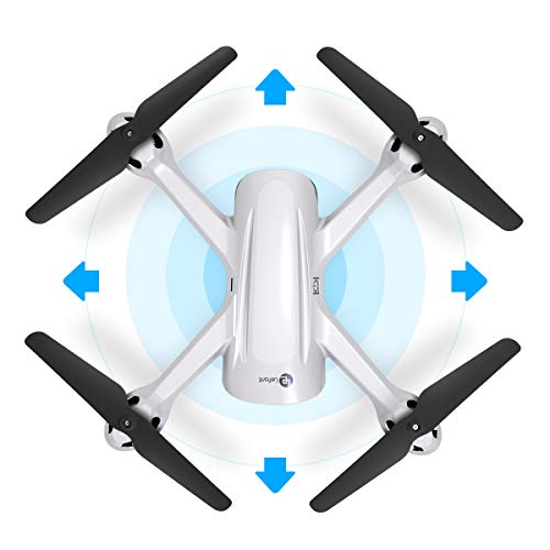 Lefant GPS RC Drone Quadcopter with FPV 720P Camera Live Video for Beginners RTF Remote Control Helicopter with GPS Return Home, Follow Me, Altitude Hold, Headless Mode, 18 Mins Long Fly Time