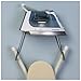 Household Essentials Over-The-Door Ironing Board Holder, Silver