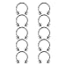 COTTVOTT 10pcs 14G 16G Stainless Steel Horseshoe Hoop Rings Ear Eyebrow Nose Septum Nipple Piercing 6-14mm (10pcs Ball 16G*8 * 3)