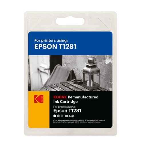 Kodak Supplies 185E012801 Suitable for Epson SX125 Ink Black Compatible to C13T12814012/T1281 190 Pages 5.9ml