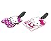 CellDesigns Set of 2 Cartoon Luggage Tag with Adjustable Strap (2 Pack Hello Kitty)