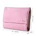 Becko US Jewelry Organizer Roll Travel Jewel Bag case for Multiple Necklaces, Rings, Bracelets, Supple Leather & Suede, Large Capacity Without Crease, Lightweight, Portable & Practical (Pink)