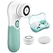 KOOVON Face Brush with 3 Facial Cleansing Brush Heads,Waterproof Electric Spin Cleansing System and Gentle Exfoliating for All Skin Types