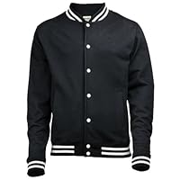 Awdis Mens College Jacket (L) (Jet Black)