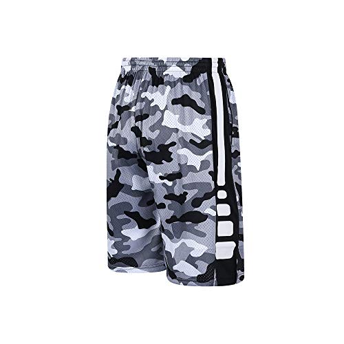 mens camo basketball shorts