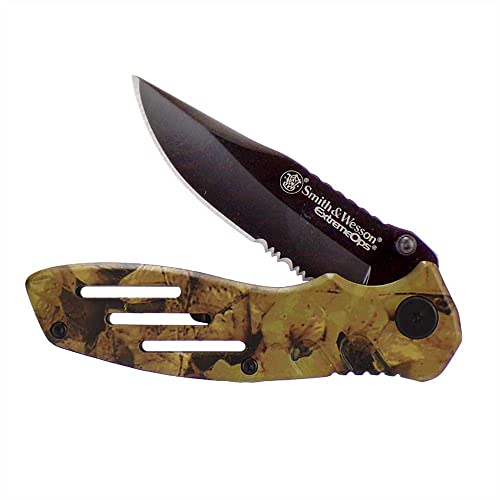 Smith & Wesson Extreme Ops SWA24S S.S. Folding , Tactical Knife with 3