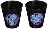 LOOK Who's 40 PLASTIC Shot Glasses/40th BIRTHDAY Party/25 Pcs/Over the HILL/2
