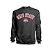 Ohio State Buckeyes Crewneck Sweatshirt Arch Over Embroidered Charcoal