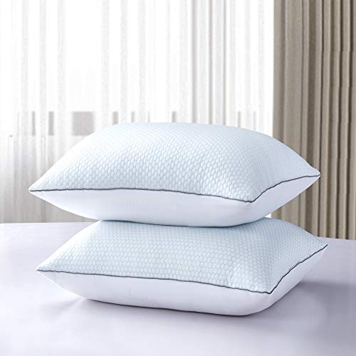 Serta White Goose Feather Pillow 100 Cotton Queen Size 2 Pack All