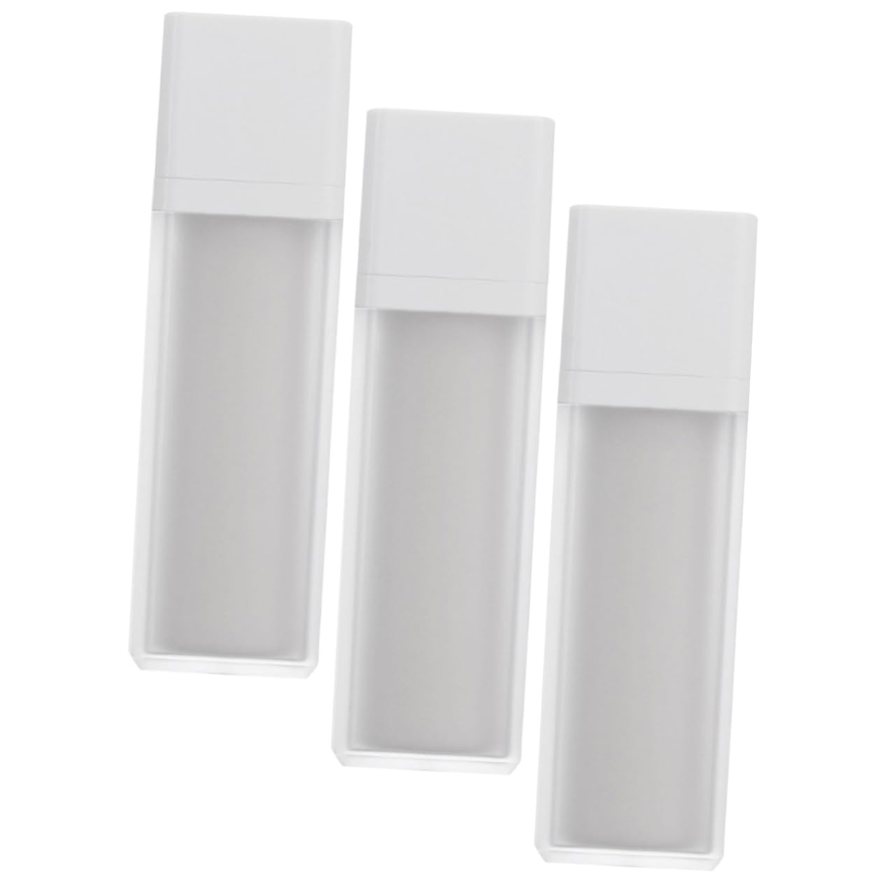 Beatifufu 3 Pcs Airless Pump Bottle Refillable Travel Lotion Pump Containers Vacuum Press Pump Bottles for Toiletries Cream and Gel Ideal for Travel and Cosmetic Use — image 1