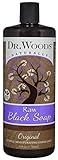 Dr. Woods Natural Raw African Black Moisturizing Liquid Castile Soap, 32 Ounce