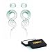 BodyJ4You 4PC Glass Ear Tapers Plugs 2G Green Glow Dark Handmade Gauges Piercing Jewelry Set