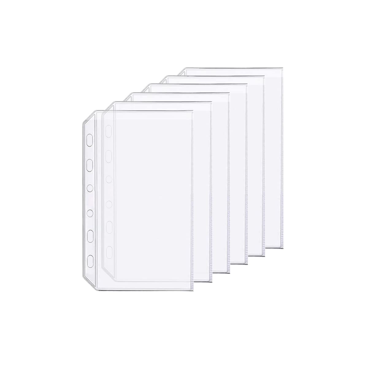 D Ring Binder Accessory Punched Binder Pockets Divider Ruler Tab Index (Pocket,A7)
