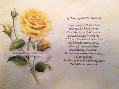 roses in memory of dad